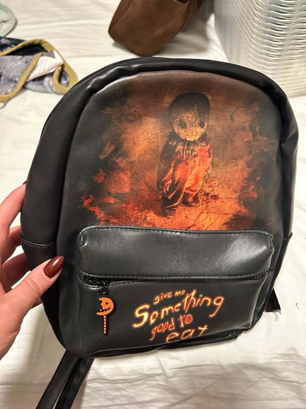 Sam Trick R Treat Mini Backpack Halloween Bag Black